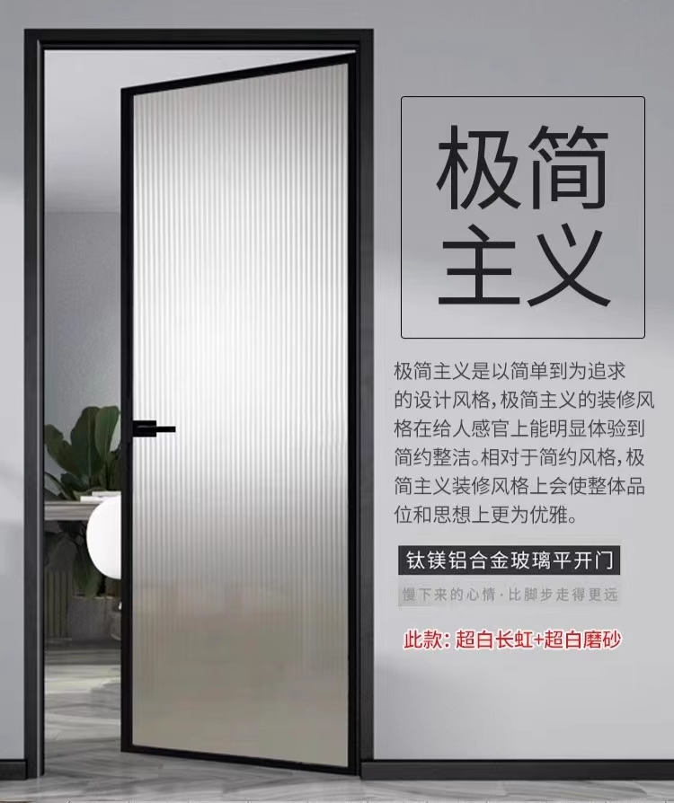 Дверная коробка для стеклянных дверей из титано-магниевого сплава: Премиум-решение для жилых интерьеров.