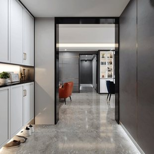 Дверная коробка для стеклянных дверей из титано-магниевого сплава: Премиум-решение для жилых интерьеров.