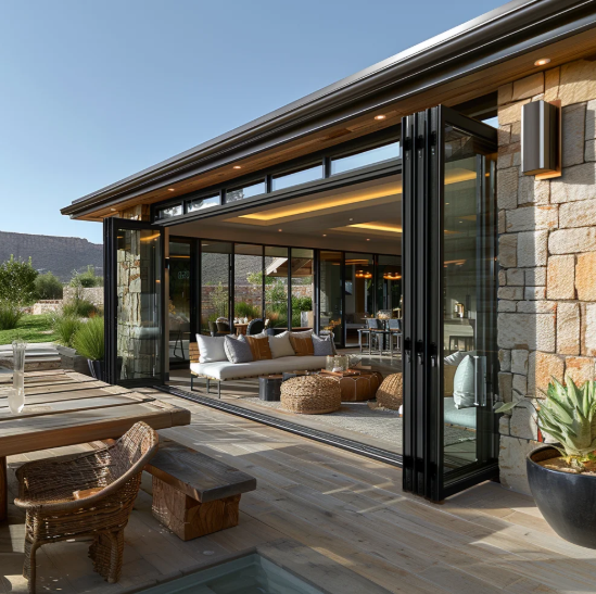 68 тяжелый складной дверной продукт представляет: ценит добросовестность и надежность, видно стиль в процессе открытия и закрытия.